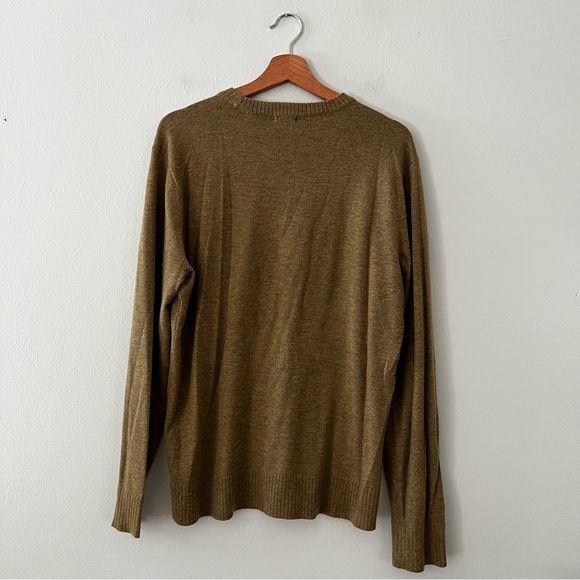 Smartwool Mens Crew Neck Wool Blend Sweater Pullover Brown Medium. - Picture 2 of 5